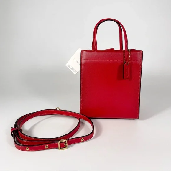 NWT Coach Mini Cashin Tote Glovetanned Leather - Picture 2 of 12